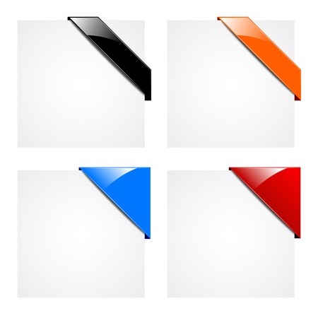 Stickers And Ribbonsのイラスト素材