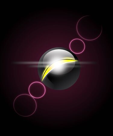 Glowing Dark Sphereのイラスト素材
