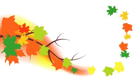 Autumn Leaves Backgroundのイラスト素材