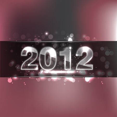 New Year Glass Numbers - 2012のイラスト素材
