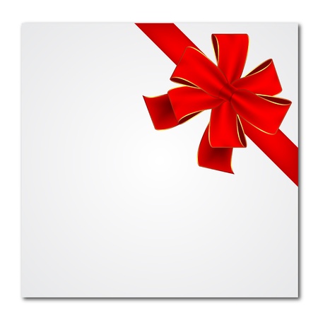 Red Bow And Ribbon Vectorのイラスト素材