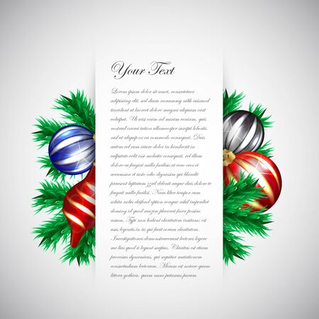 White Christmas Design Templateのイラスト素材