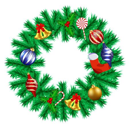 Christmas Garlandのイラスト素材