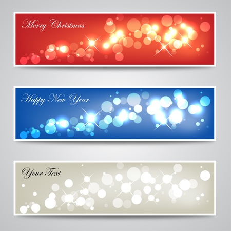 Abstract Sparkling Banner Collectionのイラスト素材
