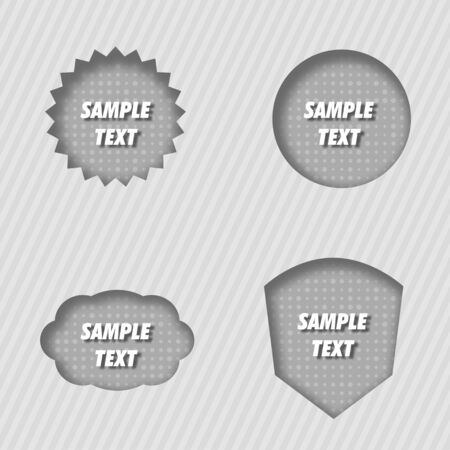 Pressed Vector Labelsのイラスト素材