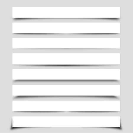 Collection of Vector Shadows With Boxesのイラスト素材