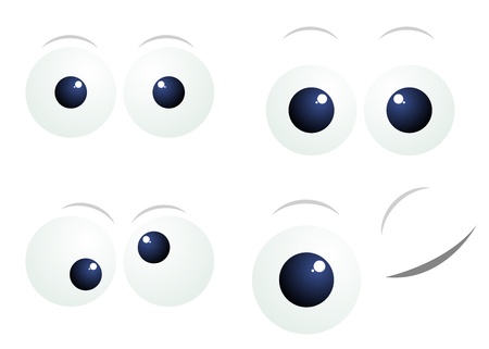 Cartoon Eyesのイラスト素材