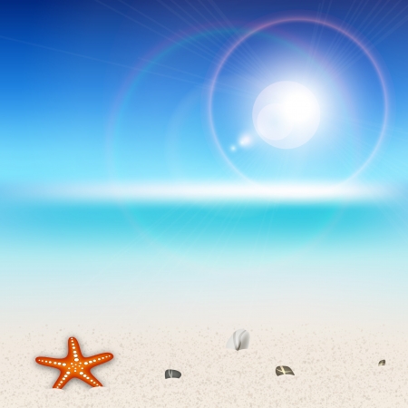 Summer Holiday Beachのイラスト素材