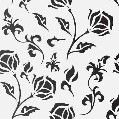 Seamless Floral Backgroundのイラスト素材