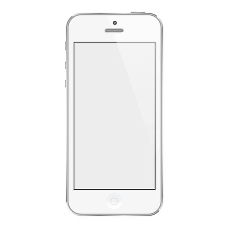 White Mobile Phoneのイラスト素材