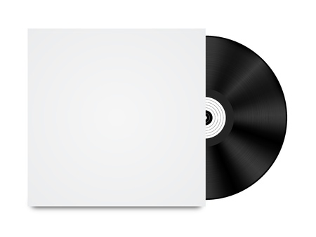 Vinyl Record in Envelope のイラスト素材