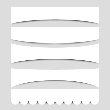 Set of Banner Shapesのイラスト素材