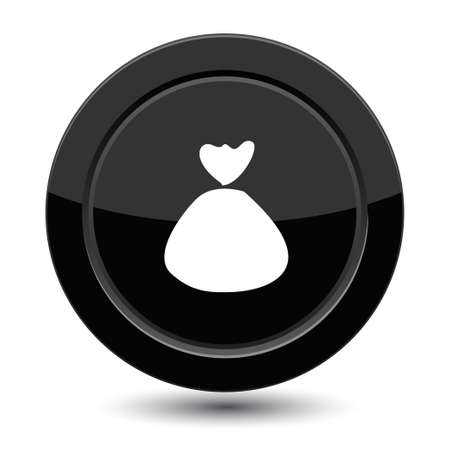 Button with bagのイラスト素材
