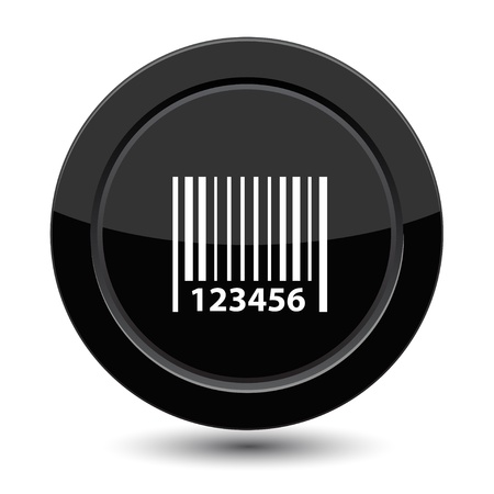 Button with Barcodeのイラスト素材