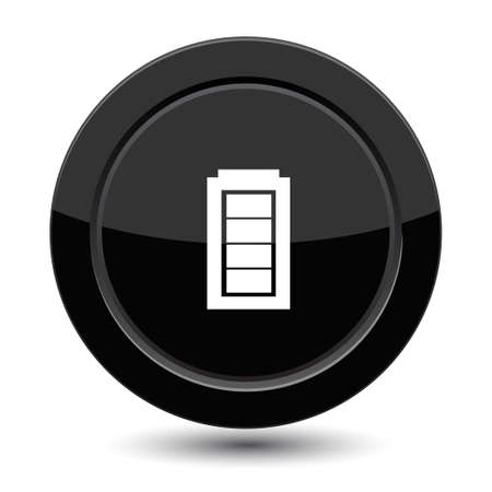 Button with batteryのイラスト素材