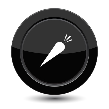 Button with carrotsのイラスト素材