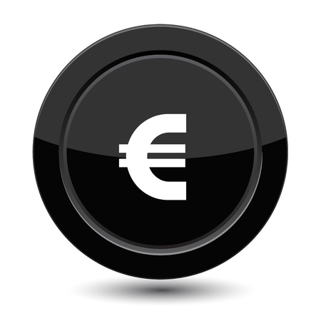 Button with euroのイラスト素材