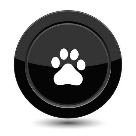 Button with trail footのイラスト素材
