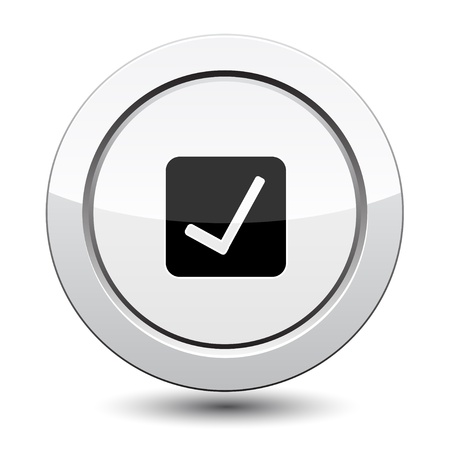 Button with Ok sign vectorのイラスト素材