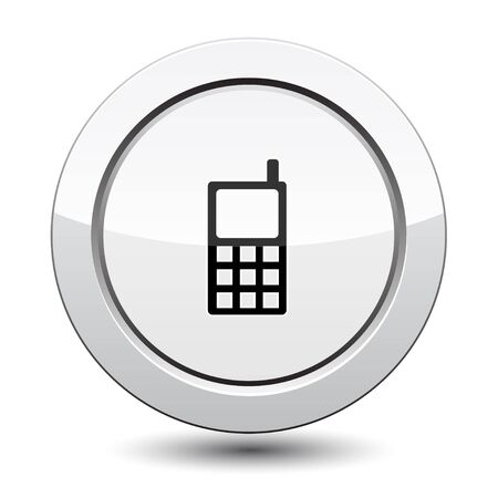 Button with Phone Iconのイラスト素材