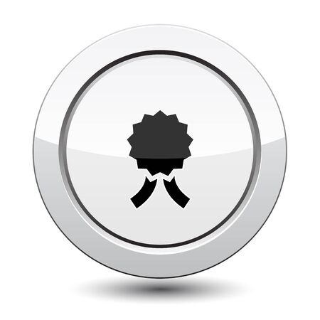 Button with medalのイラスト素材