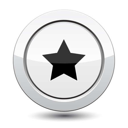 Button with Star Iconのイラスト素材
