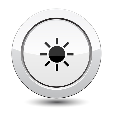 Button with sunのイラスト素材