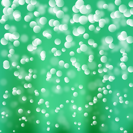 Green Christmas Bokeh Effectsのイラスト素材