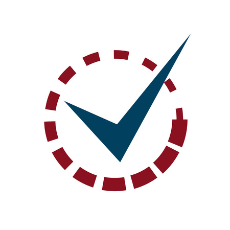 Tick Mark with Loading Signのイラスト素材