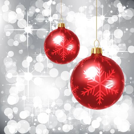 Background with Christmas Ballsのイラスト素材