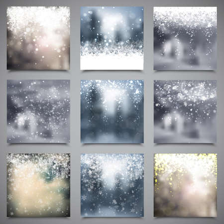 Christmas Background Set 1のイラスト素材