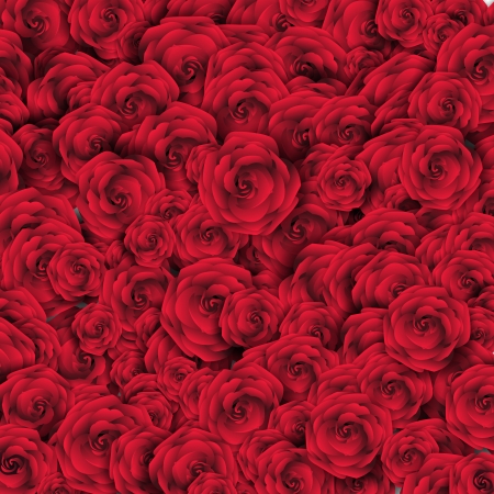 Valentine s Day Background with Rosesのイラスト素材
