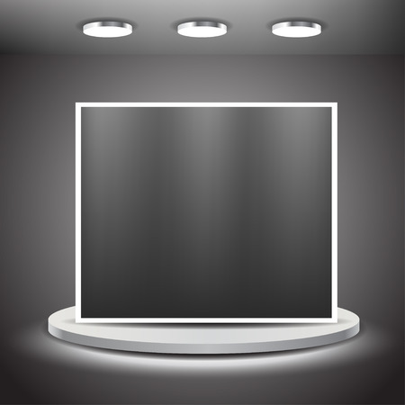 Showroom with Lightsのイラスト素材
