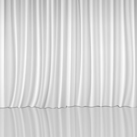 White Curtains Backgroundのイラスト素材