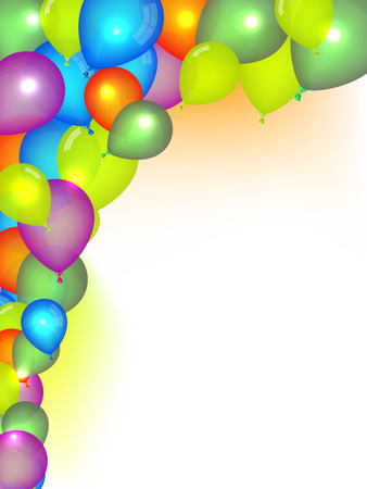 Holiday Background with Balloonsのイラスト素材