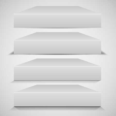 Set of 3d Box Shadowsのイラスト素材