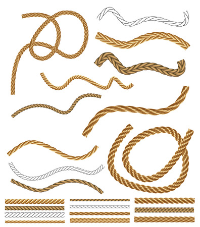 Vector Rope Brushes - with brush library のイラスト素材