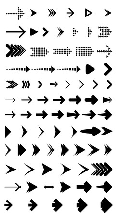 Vector Arrow Collection - with arrow brush libraryのイラスト素材