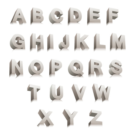 3D Lettersのイラスト素材