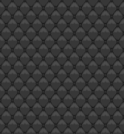 Seamless Black Leather Upholsteryのイラスト素材