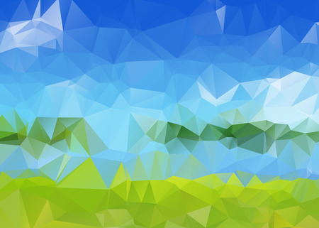 Triangular Texture with Summer Colorsのイラスト素材