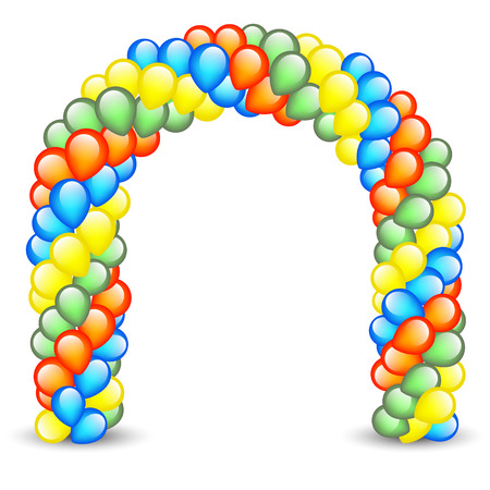 Multicolor Balloon Archのイラスト素材