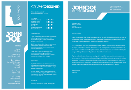 Resume and Cover Letterのイラスト素材