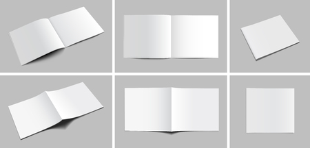 Blank Magazine Mockupsのイラスト素材