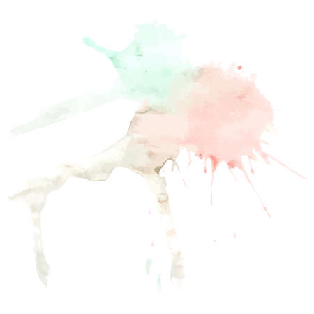 Watercolor Paint Splashのイラスト素材