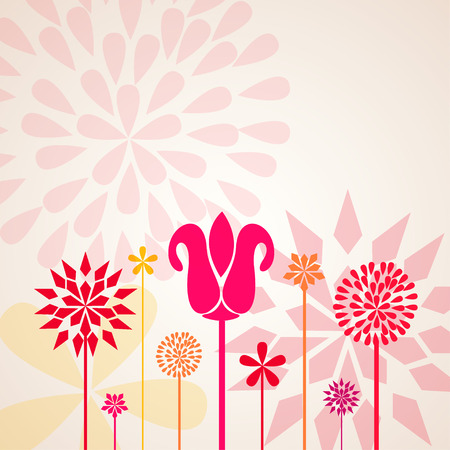 Decorative Flowersのイラスト素材