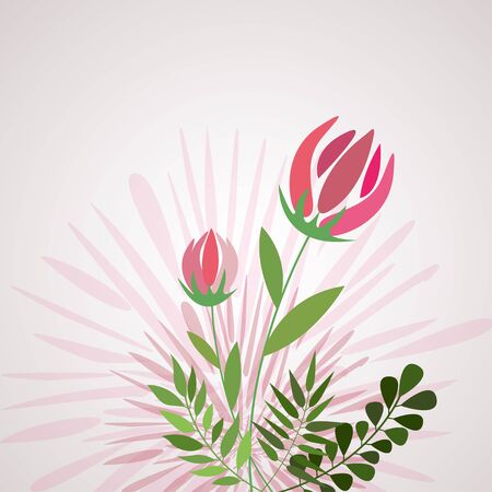 Abstract Flowersのイラスト素材