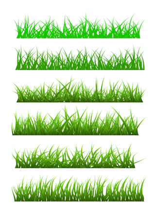 Set of Vector Grassのイラスト素材