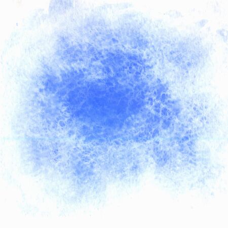 Abstract Blue Watercolor Paintingのイラスト素材