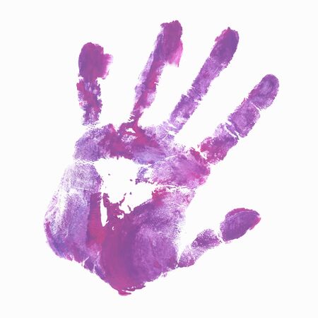 Pink Gouache Womens Palm Printのイラスト素材